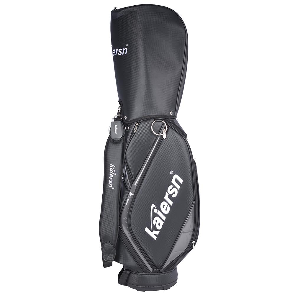 Kaiersn Golf Bags PU Waterproof Large Capacity Standard Bag Hold 15 Golf Clubs