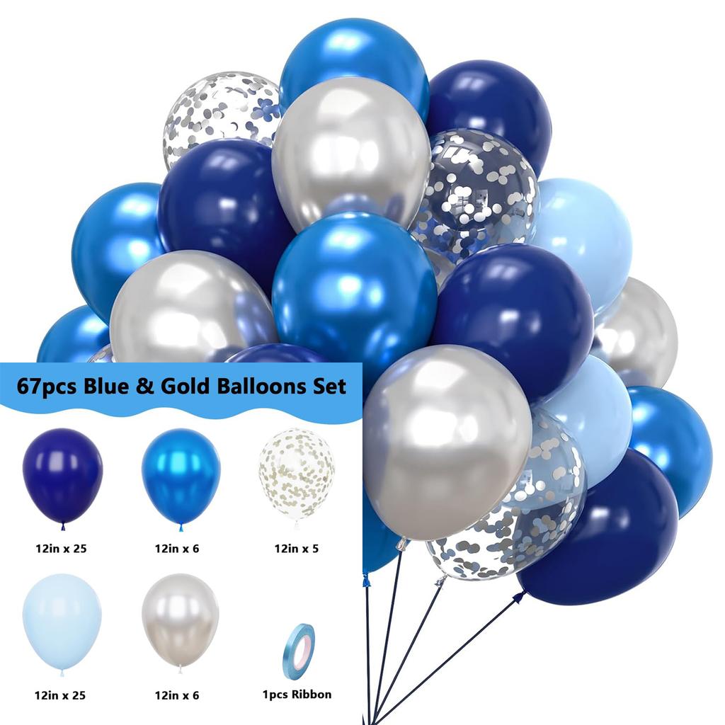 12inch-67pcs black red, pink and gold latex balloon set suitable for weddings, birthdays, popular parties, bridal showers