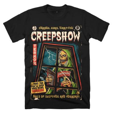 Creepshow TShirt Unisex Summer Retro Comic Horror Graphic Short Sleeve Oversized Streetwear Loose Fit Anthology Horror Fan Tee