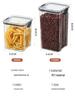 Transparent Airtight Food Grade Storage Jar: Moisture-Proof, Square/Rectangular Kitchen Container for Grains and Chinese Medicine