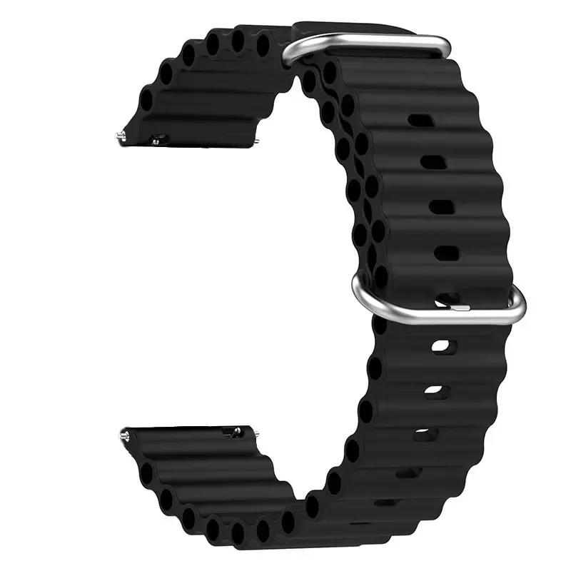 22mm Silicone Strap for Amazfit Bip 6 5 Bip6 Bracelet Smart Watch Quick Ocean Breathable Wristband for Amazfit Bip6 Accessories