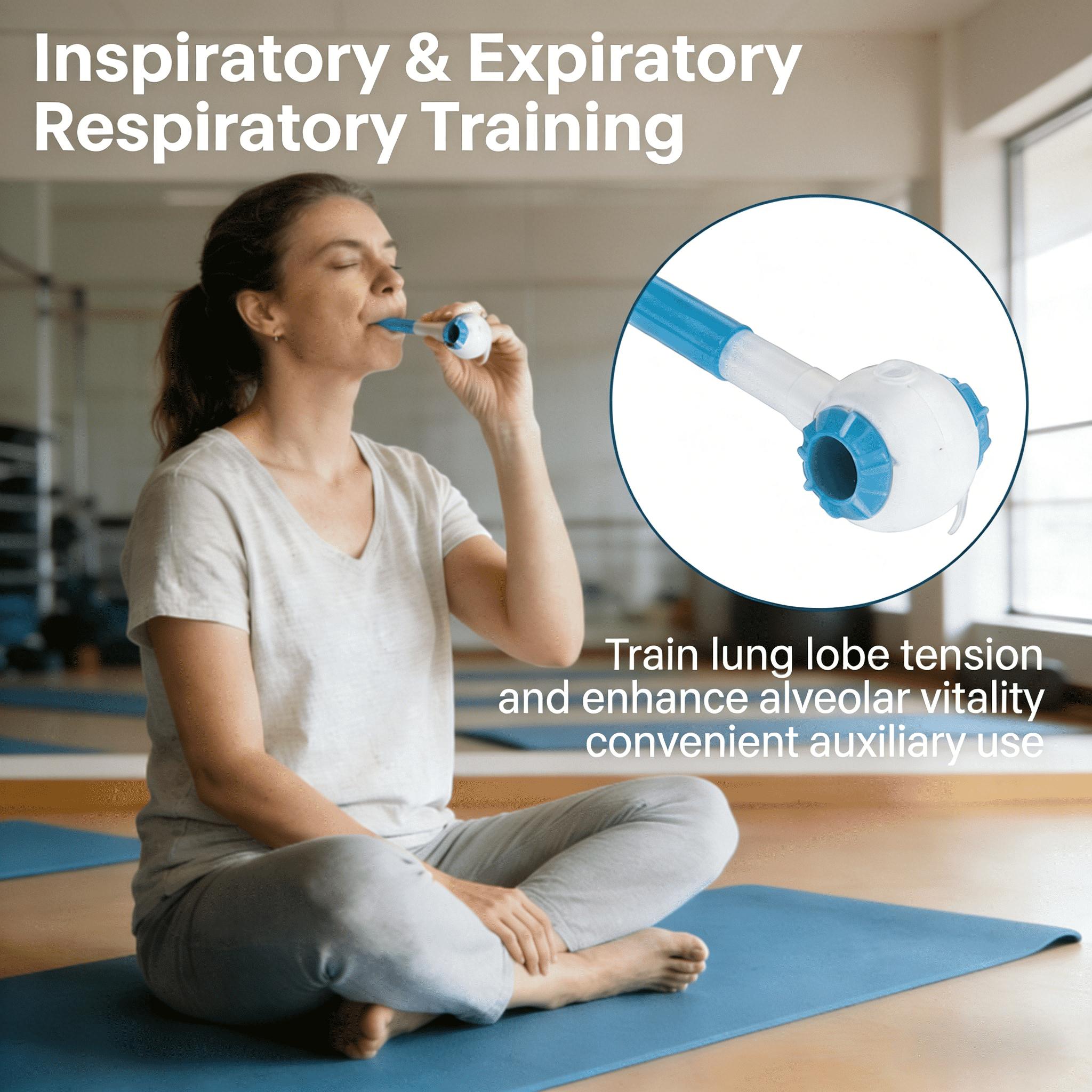 

Versatile Breath Capacity System for Running, Pool Workouts and Yoga синій