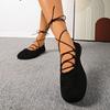 Low Heel Spring/Summer New Cross Strap Shallow Single Shoes Women's Flat Casual Single Shoes Women
