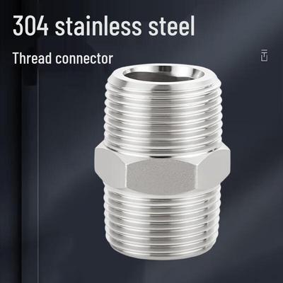 304 Stainless Steel Double Male Thread Pipe Nipple