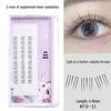Yelix Thick Cat-Eye False Eyelashes: Natural, Segmented, Glue-Free Lower Lashes