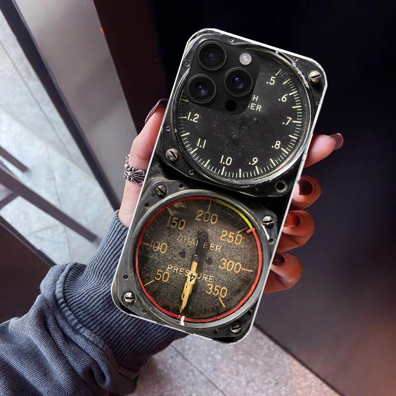 Aviation Aeroplane Helicopter Cockpit Instrument Phone Case For iPhone 17 Air 16 15 Pro Max 14 Plus 13 Mini 12 11 Cover 7 8 SE S