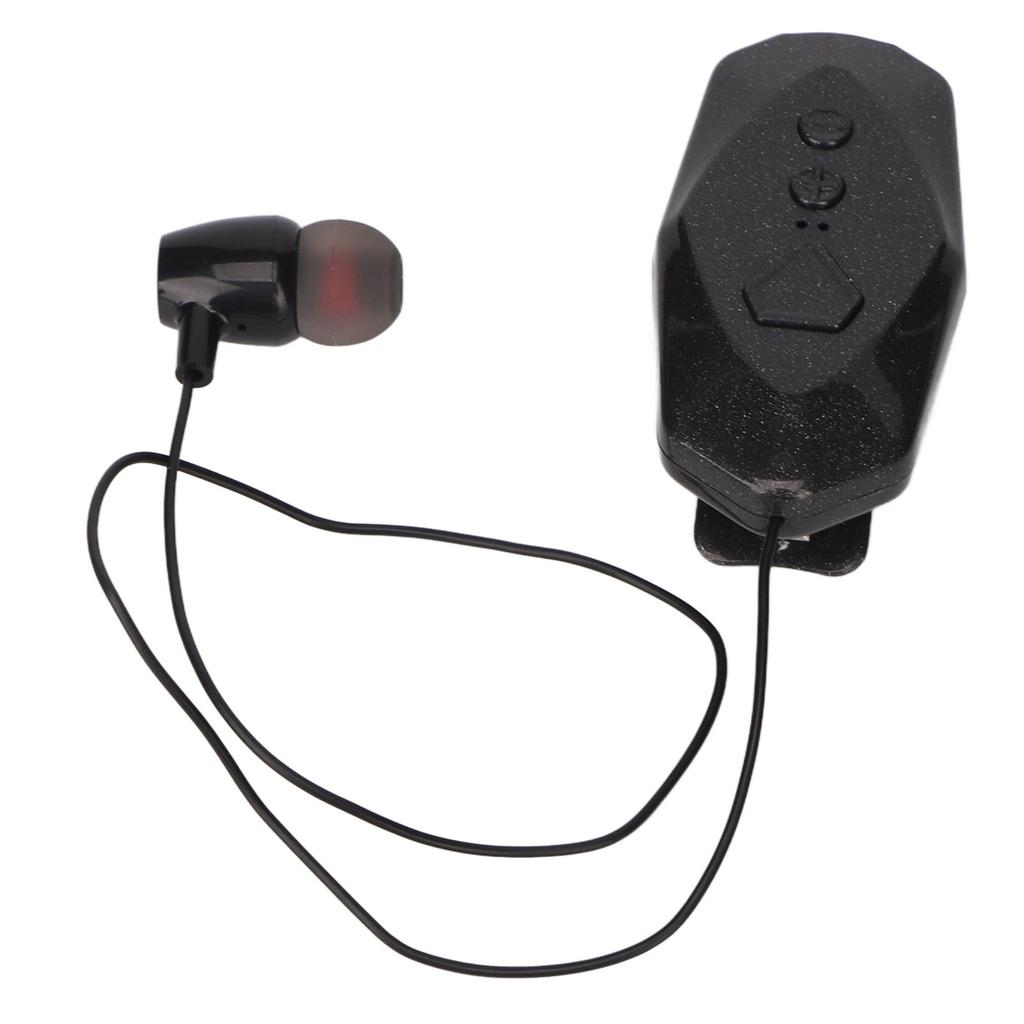 Clip On Wireless Earpiece Single Ear Long Battery Life Power Display Collar Clip Bluetooth Headsets