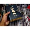 Sun and Moon Handmade Deckle Paper Journal for Men and Women7/5 Grimoire Spell Notebook for Traveling Sketchbook Poetry Book