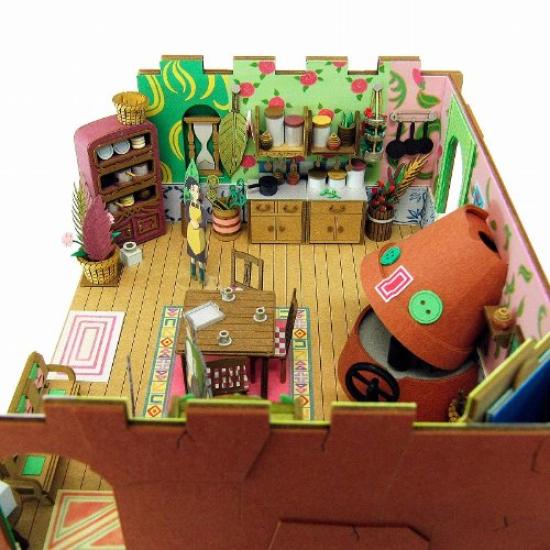 Sankei Miniature Art Kit Studio Ghibli Series The Borrower Arrietty House Scale Paper Craft Arrietty's 1/48 MK07-13