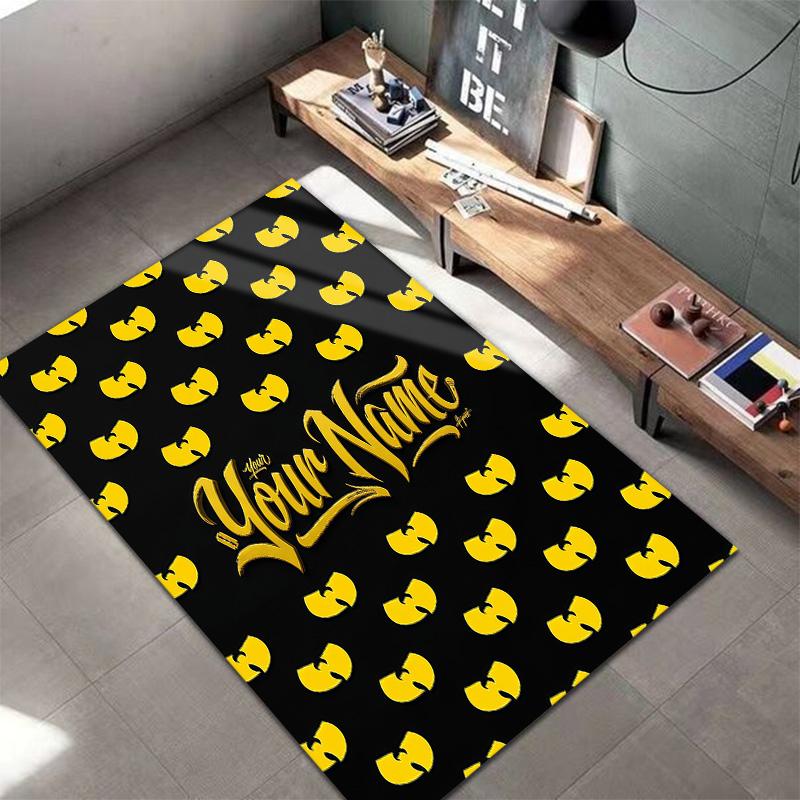 Wutang Clan Custom Name Carpet Rug For Living Room Bedroom Home Sofa Decoration,Kids play Non-slip Floor Mat