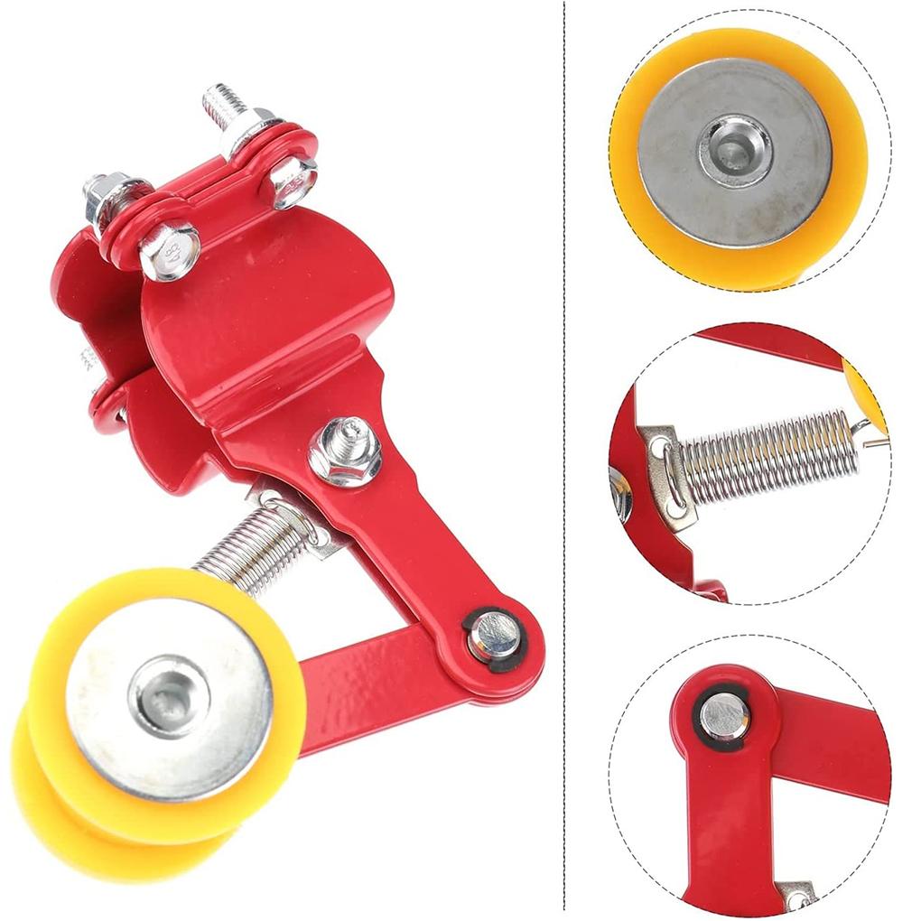 Motorcycle Pulley Chain TENSIONE Adjuster Modified Tensor Regulator Universal Roller Tool Practical Portable Black