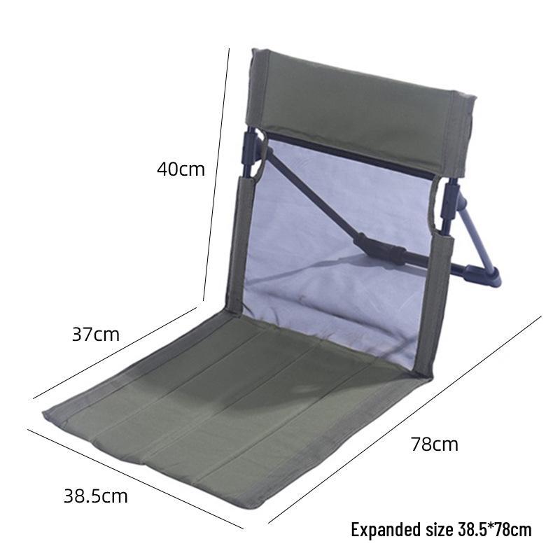 Breathable Mesh Folding Aluminum Camping Chair with Extended Backrest