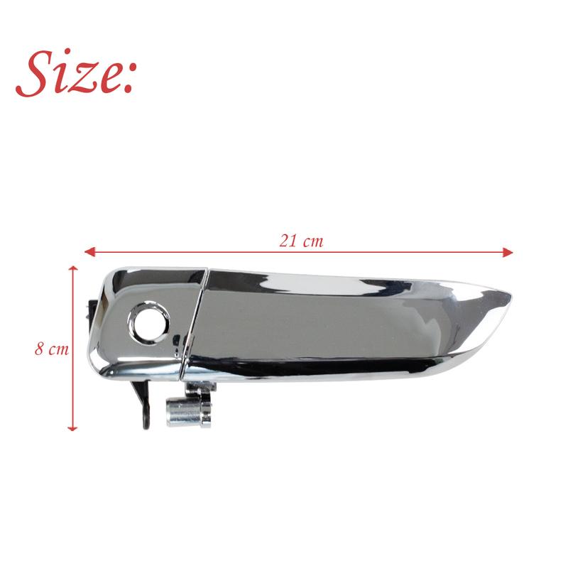 Car Front Outer Door Handle Chrome Left Right For Toyota Hiace Van 2005-2018 Commuter Quantum Grandia GL