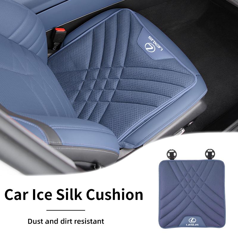 Coussin de siège en soie glacée pour voiture Respirant Antidérapant Housse de siège Accessoires Pour Lexus CT ES GS NX IS250 CT200h IS300h ES300h RX400 HD7