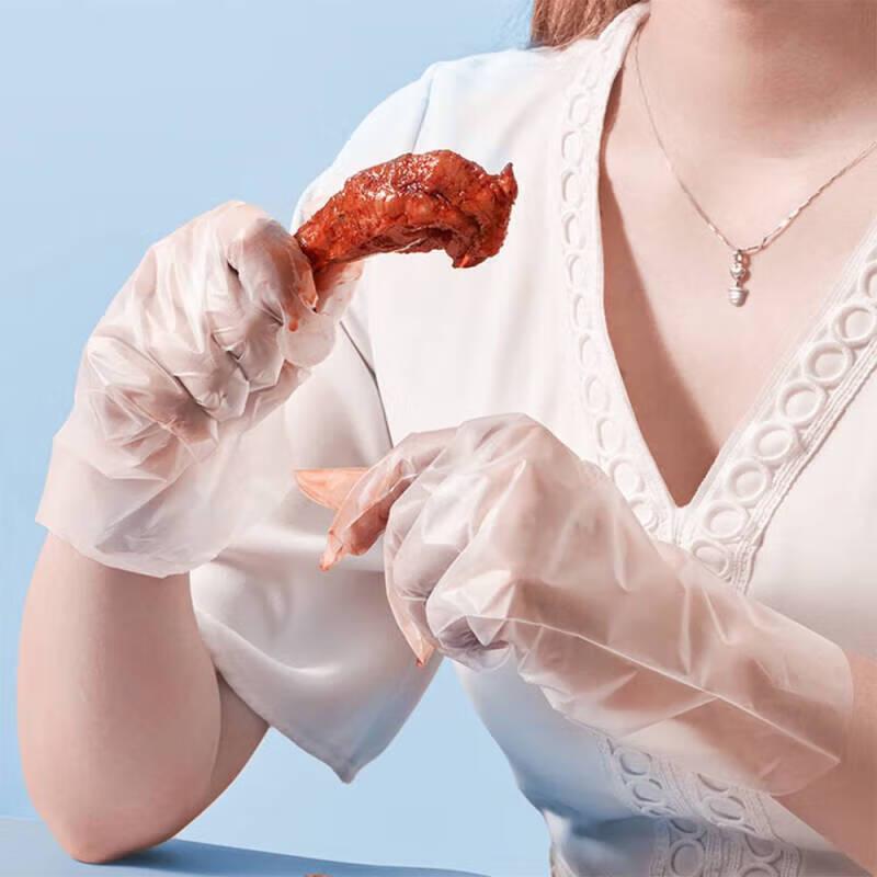 Fresh Life Disposable Transparent Plastic Gloves