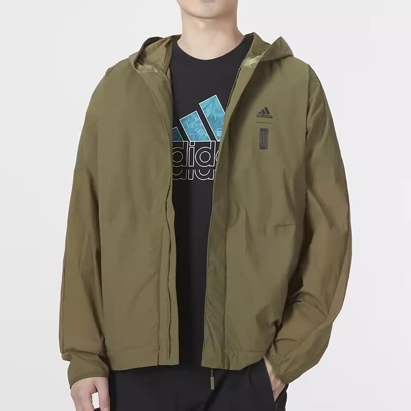 New Adidas Jacket Men's Olive Green HE5146