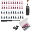 40/100 Peças Prego Espiral para Reparo de Pneu a Vácuo Parafuso Autoatarraxante Ferramenta de Unhas de Borracha para Pneu de Carro