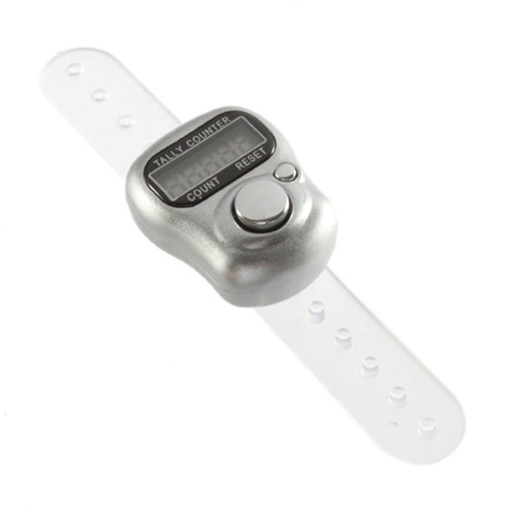 

Mini Digit Display Handheld LCD Screen Finger Ring Clicker Counter Meter Tally Counter random color
