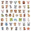 100 Cute Hand-Painted Big-Eyed Animals Pp Waterproof Stickers Elephant Cat Frog Do Not Repeat Decorative Stickers