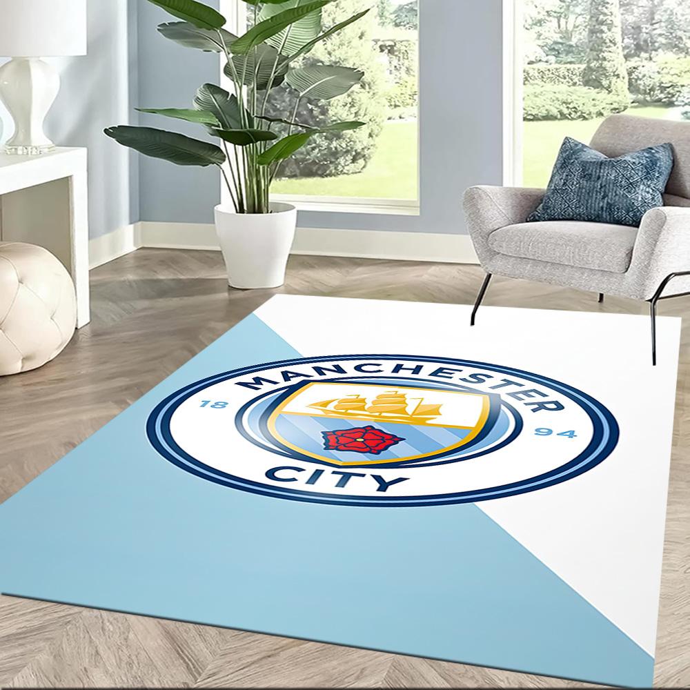 Manchester City Area Rug Perfect For Kitchen Entryway Bedrooms Balcony Antislip Rug Anime Office Decor Luxury Gift For Birthday Christmas Wedding