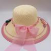 Summer Women's Hats for Tourism UV Protection, Sun Shading Printed Chains Large Brims Women's Knitted Hats