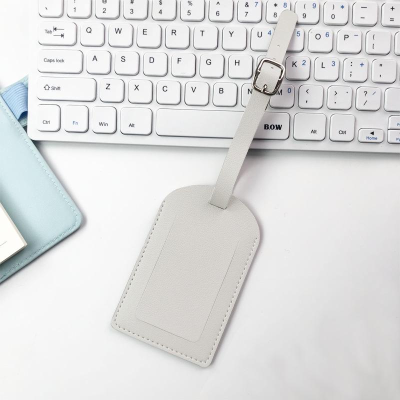 Creative Multi-Color Airplane Boarding Pass Luggage Tag - PU Leather