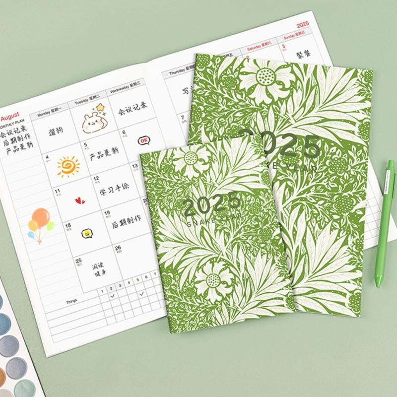 2025 Monthly Planner Notebook for Women Student Letter Size Softcover Budget Planner 8x11.2Inch for Planning Noting