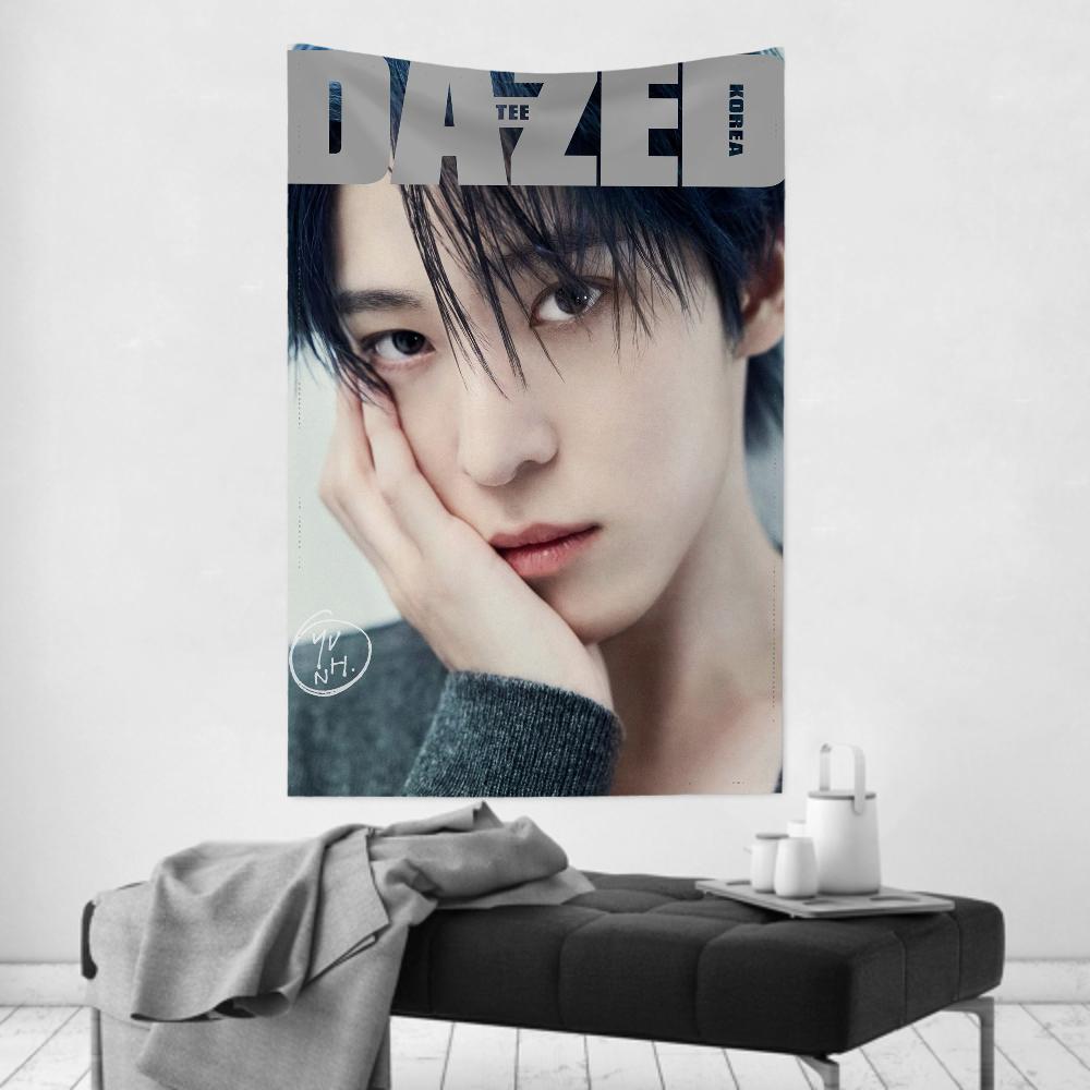 Yunho Boy Band AAteez Tapestry Room Decor Wall Cloth Party Hanging Background Room Decor Baby Room