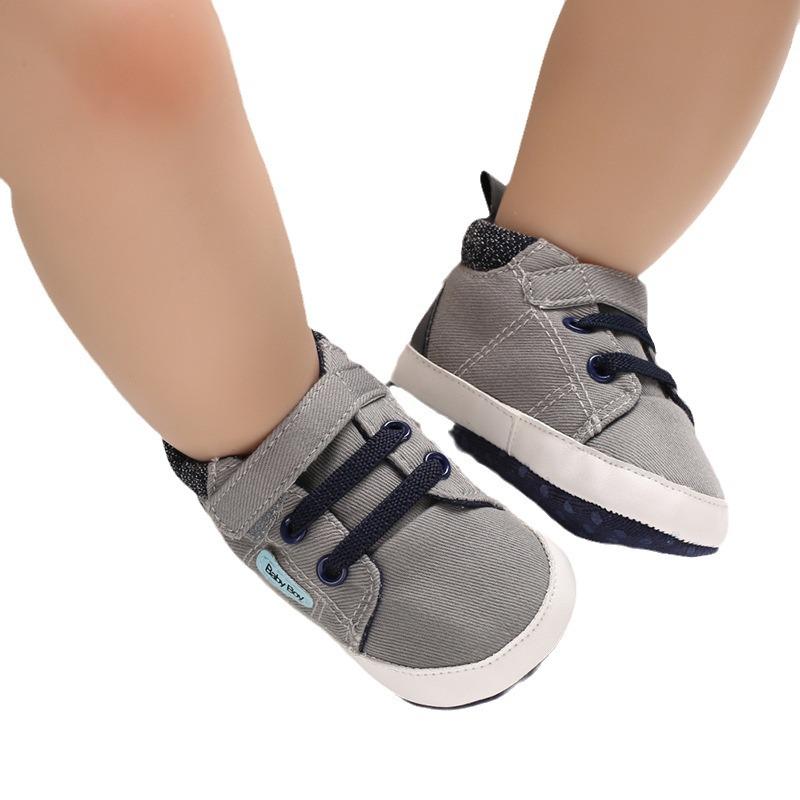 Spring & Autumn Soft Sole Canvas Baby Walking Shoes (0-1 Year, Non-Slip)
