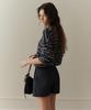 Poyueoaijeuonli If Stripe V-Neck Knit (Navy)