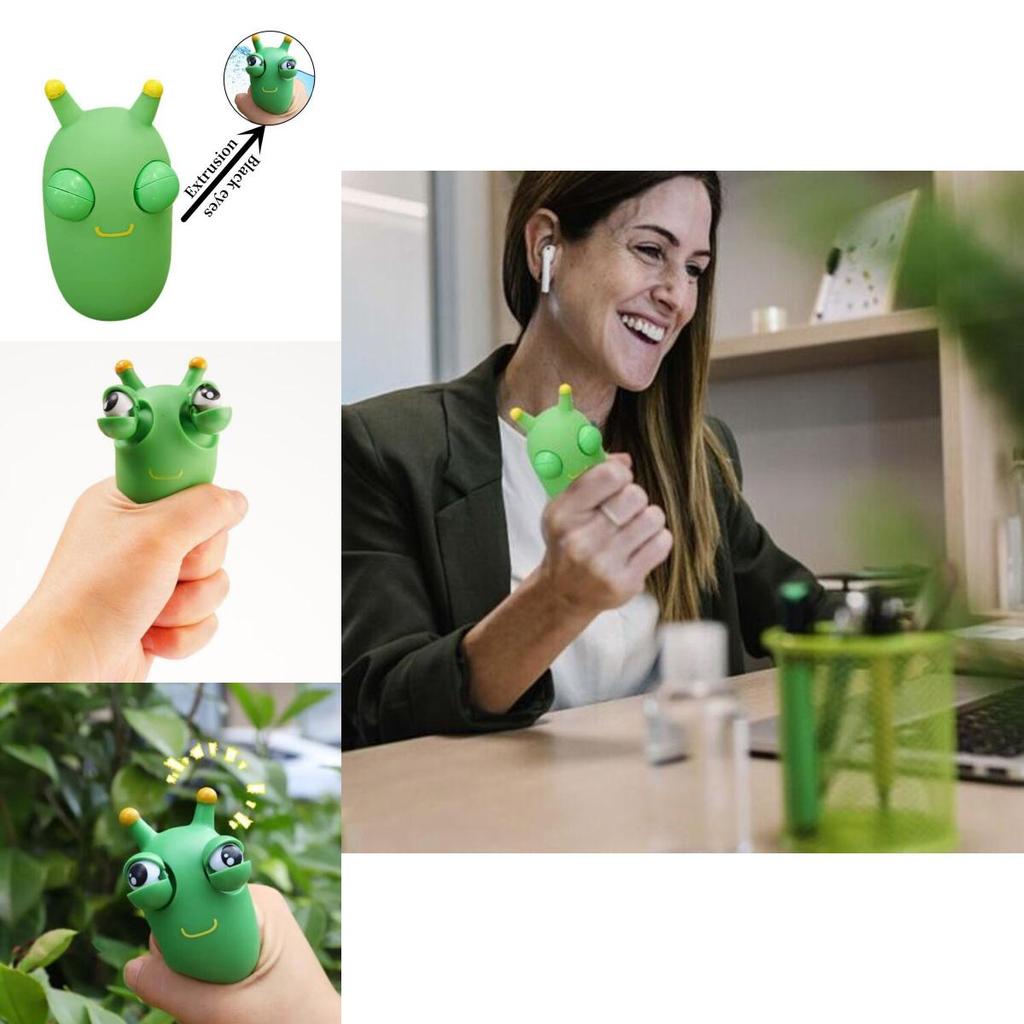 Vegetable Wor Mischievous Insect Trick Decompression Toy For Kids