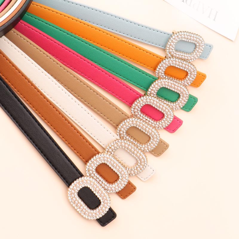 New Fashion Women's Pearl Buckle Belt - Chic, Light Luxury, Versatile Jeans Accessory