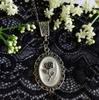 No Ip Punk Style Alloy Jewelry With Glass Rose Pendant For Men And Women Summer Fashion