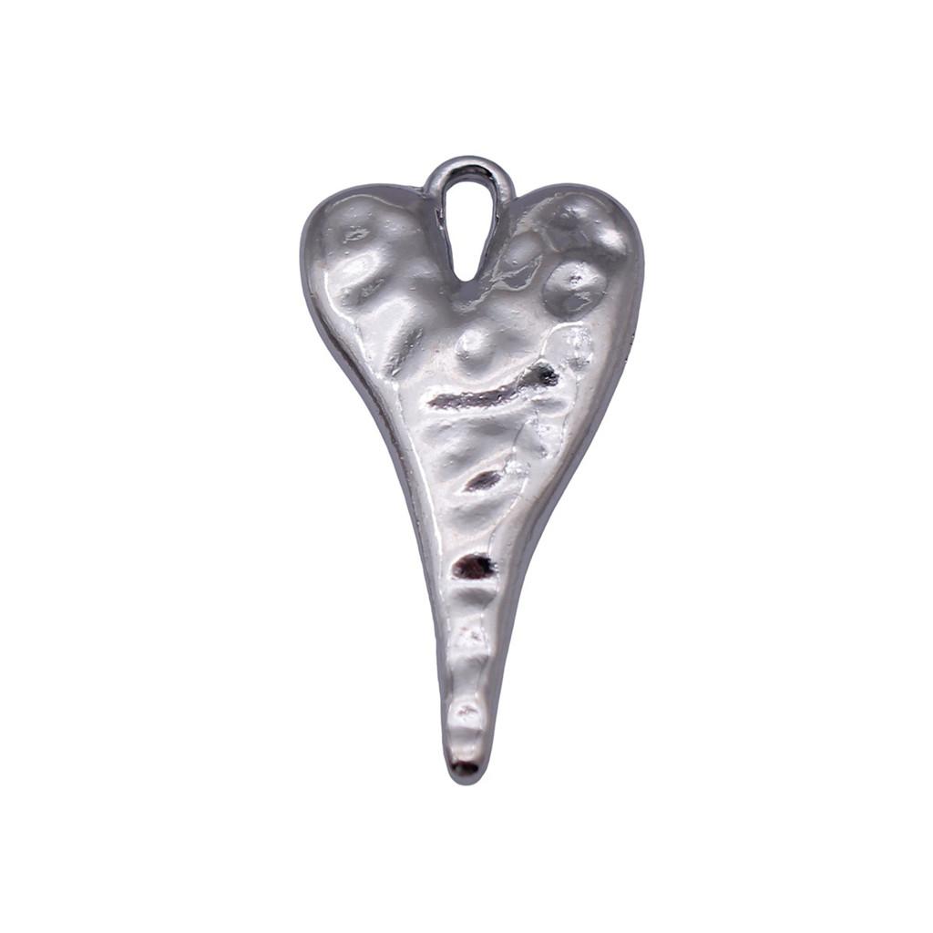 Filigree Heart Charms Antique Alloy Pendants For Vintage Floral Jewelry