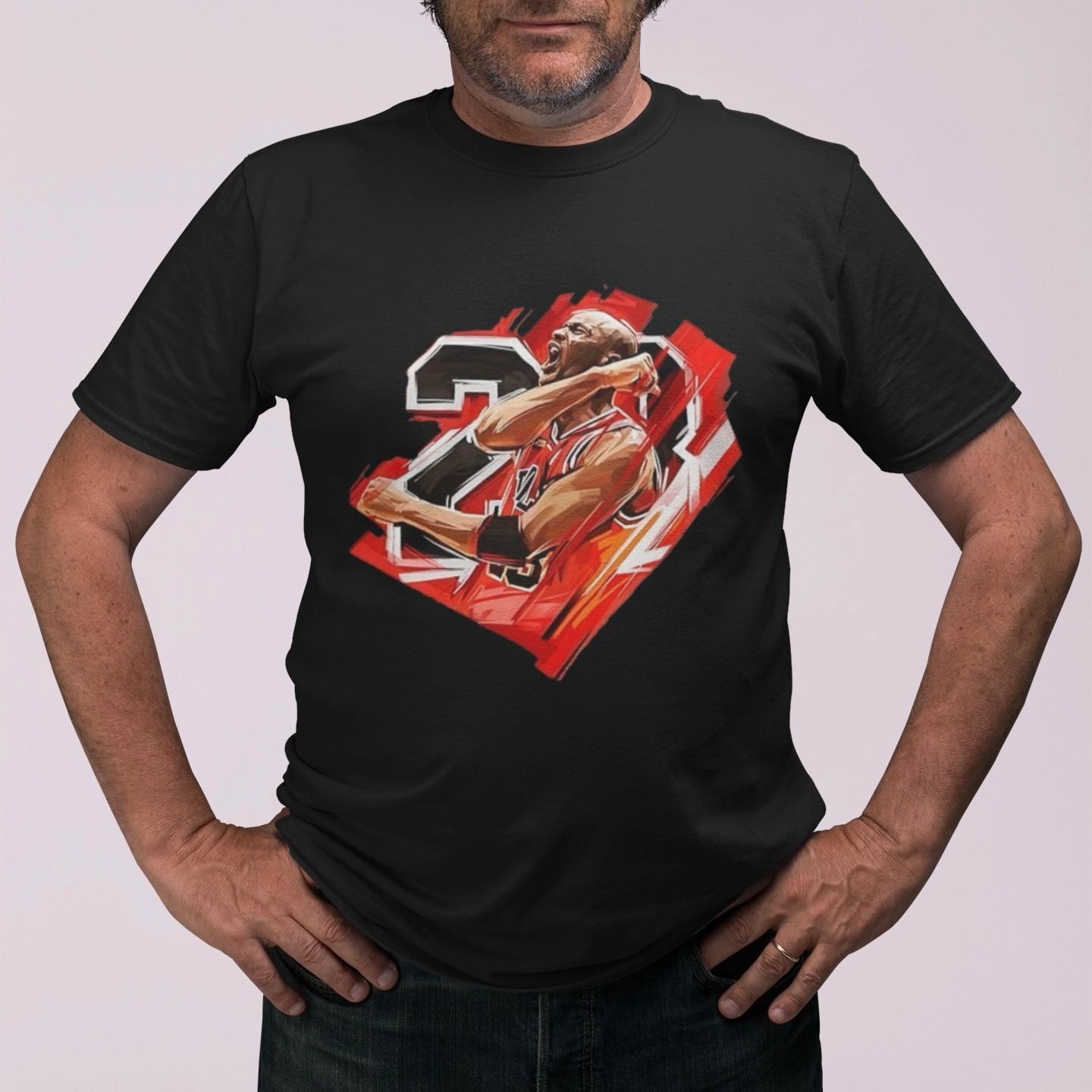 Slam Dunk Legend 23 T-Shirt Cool Basketball Graphic Tee Unisex Sports Casual S