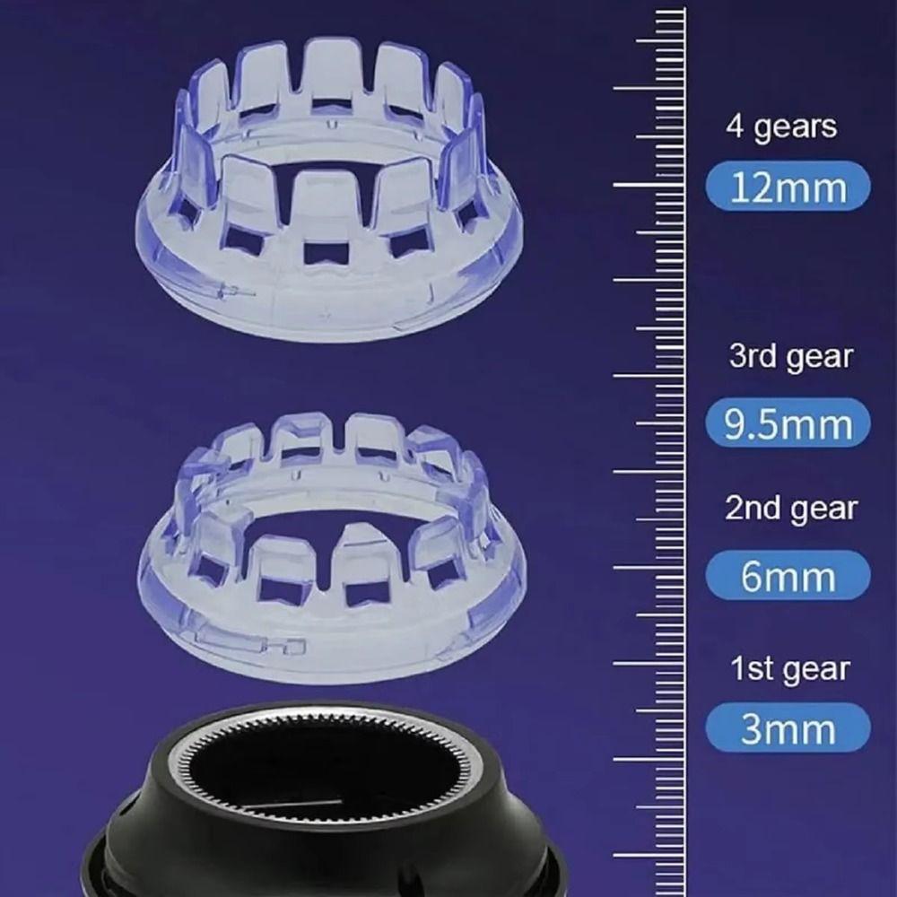 3-12mm Length Adjustable Men's Hair Shaver LED Display Screen Self-hair Kit  Home