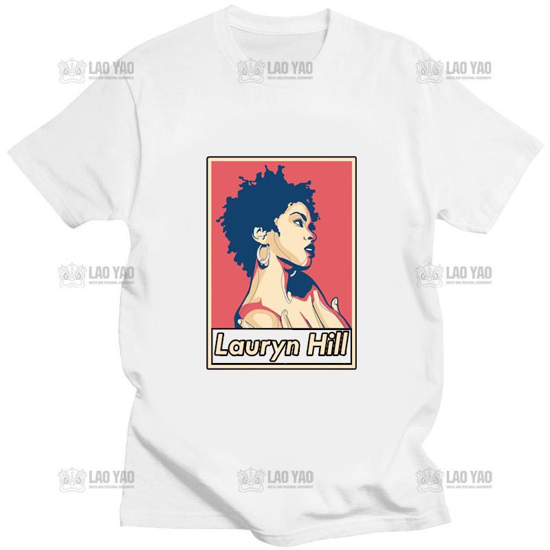 Lauryn Hill Fugees Print Tshirt Novelty Casual Unisex Unisex T Shirt O-neck Hip-hop Unisex Short-sleev Street Fashion Tee Cool Tops Unisex