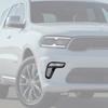 For Dodge Durango -2026 Glossy Black Look Front Fog Light Lamp Cover Trim 2P