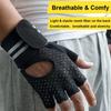 1Pair Workout Gloves For Men Women, [Full Palm Protection] [Ultra Ventilated] Gloves With Cushion Pads And Silicone Grip Durable