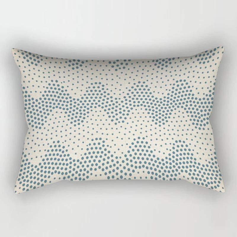 Nordic Sweet Home Light Blue Geometric Pillowcase Decorative Sofa Cushion Cover Pillowcase