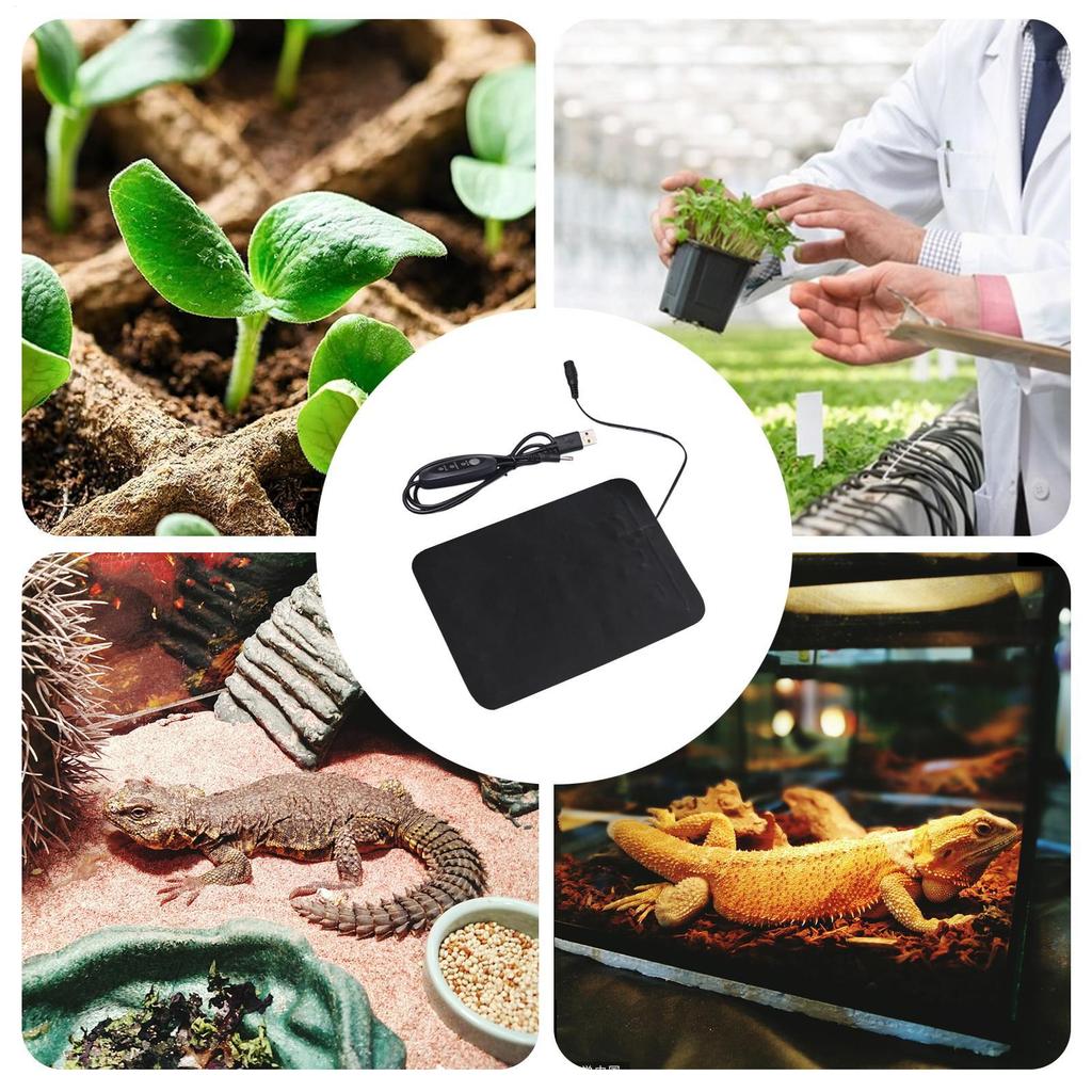 Plant Heating Pad Heating USB-Powered Heater Seedling Warm Hydroponic Heat Pad for Indoor Outdoor Gardening Germination Root