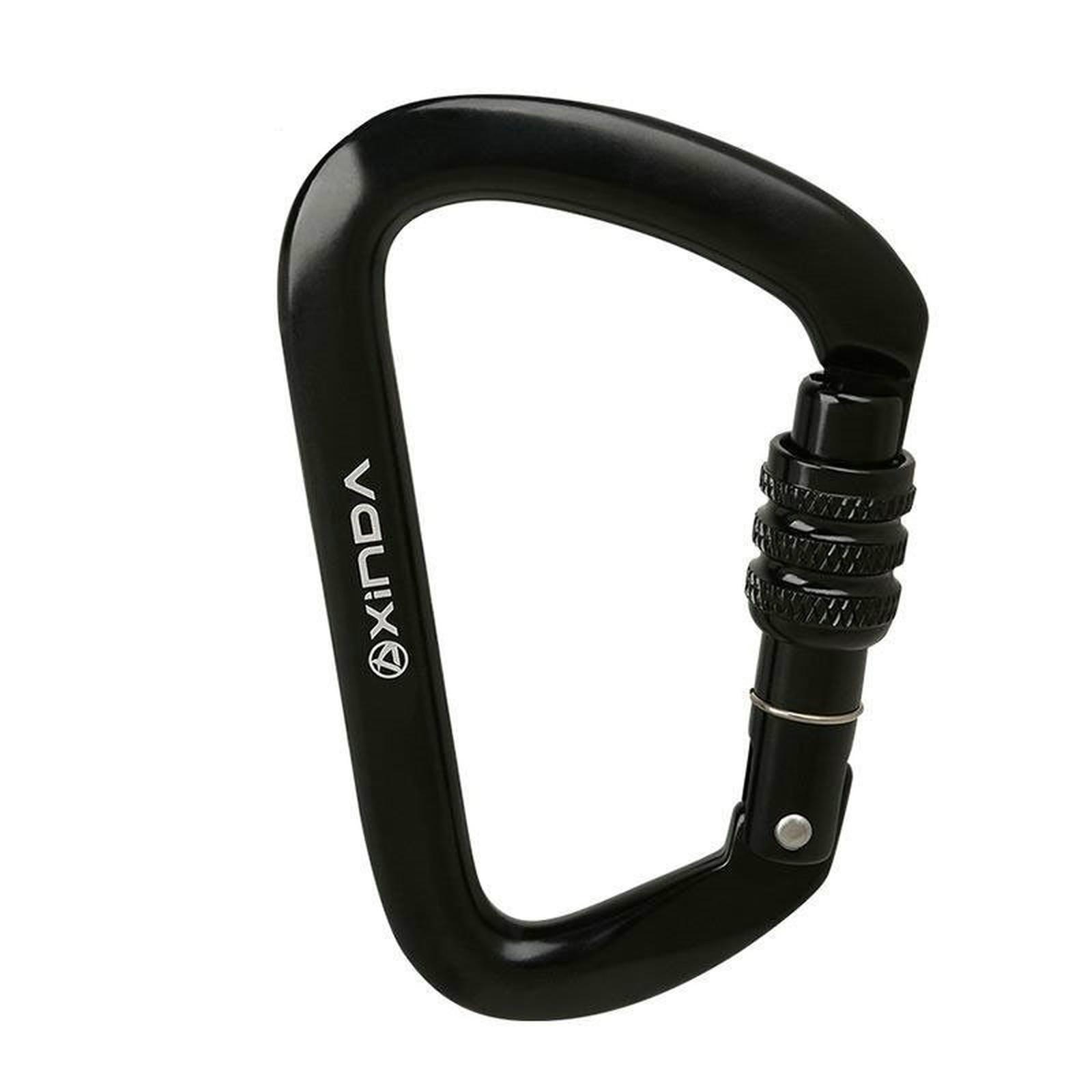 22KN Auto Locking Carabiner Clip - Lock Climbing Carabiner UIAA Certified, Heavy Duty Carabiners for Climbing,Rappelling,,Hiking,Camping one size