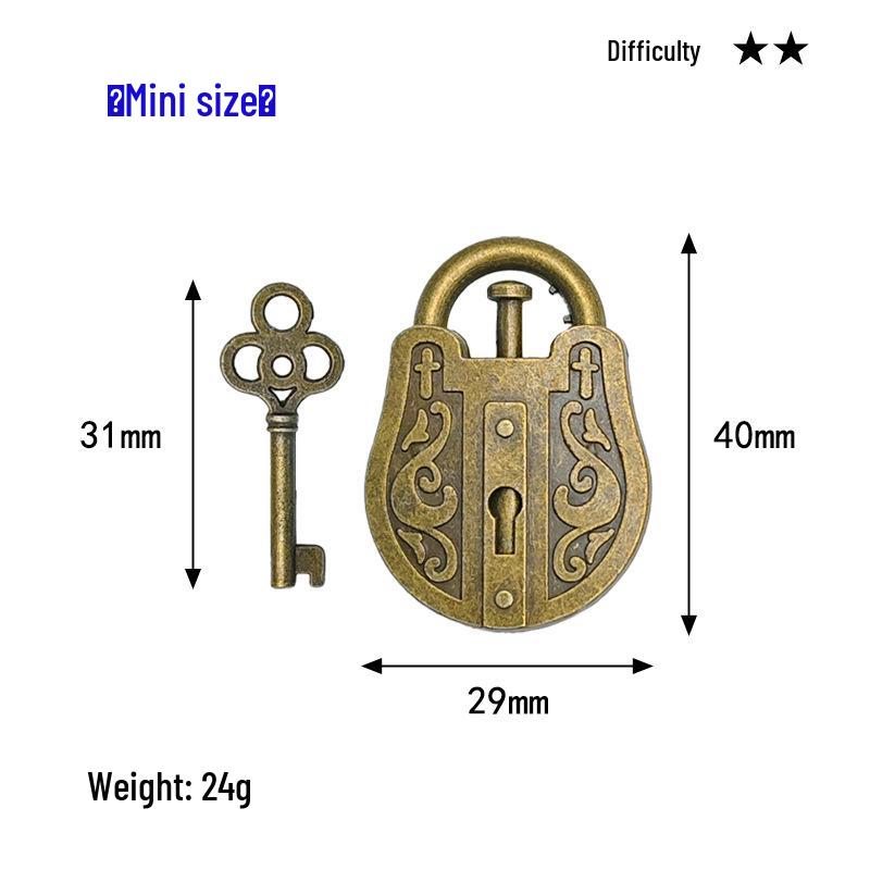 Intelligence Puzzle Zinc Alloy Disentanglement Rings - Unlock Nine Linked Rings Kongming Luban Lock Educational Toy