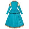 Halloween Childrens Medieval Princess Cosplay Dress With Crown And Scepter For Party