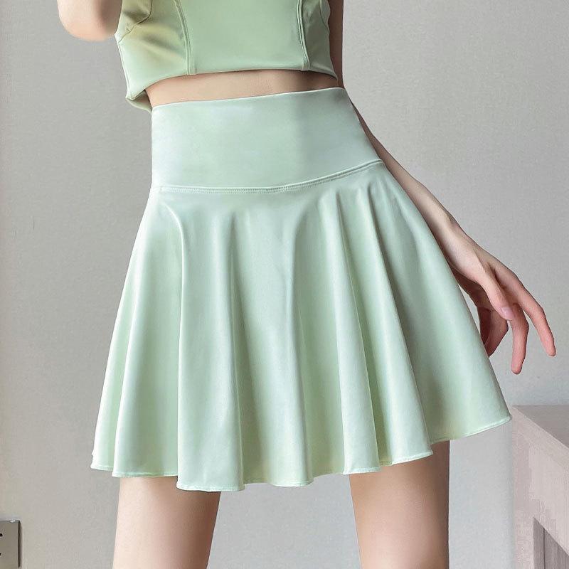 Damen Schnelltrocknendes Sportset: Lässiges Sommer Lauf- & Tennis-Outfit mit kurzem Rock für Fitness