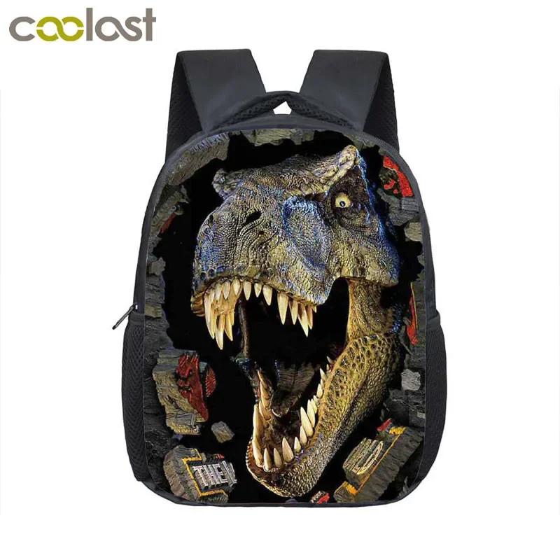 16 Inch Animals Dinosaur Backpacks Dinos Children School Bags Baby Toddler Bag Boys Backpack for Kids Kindergarten Bags Gift