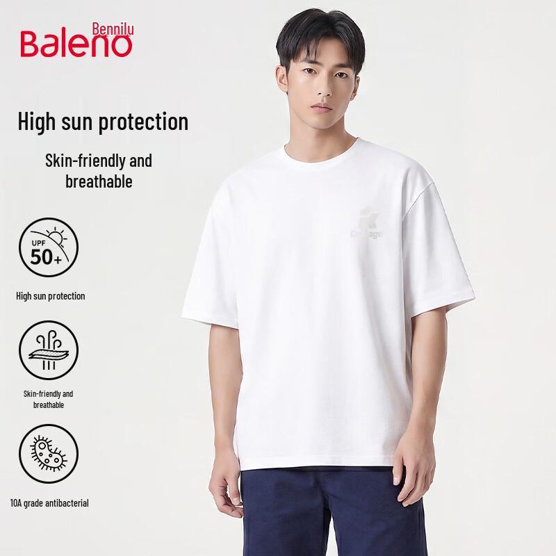 Baleno Men s Anti-Bacterial UPF50+ Short Sleeve T-Shirt M