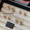 S925 Sterling Silver White Pearl High-Heel Earrings for Women – Luxury Niche Design