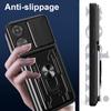For Oppo A78 4G Case PC+TPU Kickstand Phone Back Cover with Camera Slider