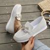 2025 summer shallow single shoes large size casual Roman style sports soft sole Doudou fashion women's shoes Europe and America